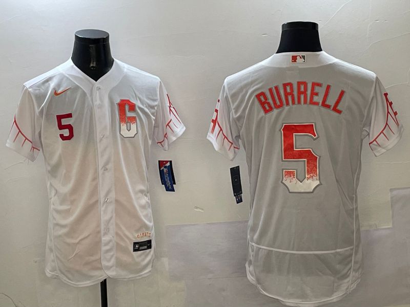 Men San Francisco Giants #5 Yastrzemski White City Edition Elite Nike 2025 MLB Jersey style 4->san francisco giants->MLB Jersey